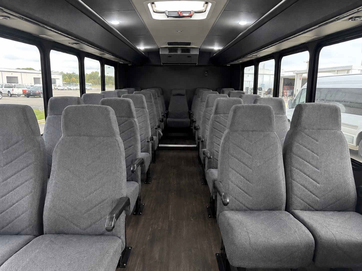schenectady 18 passenger minibus inside