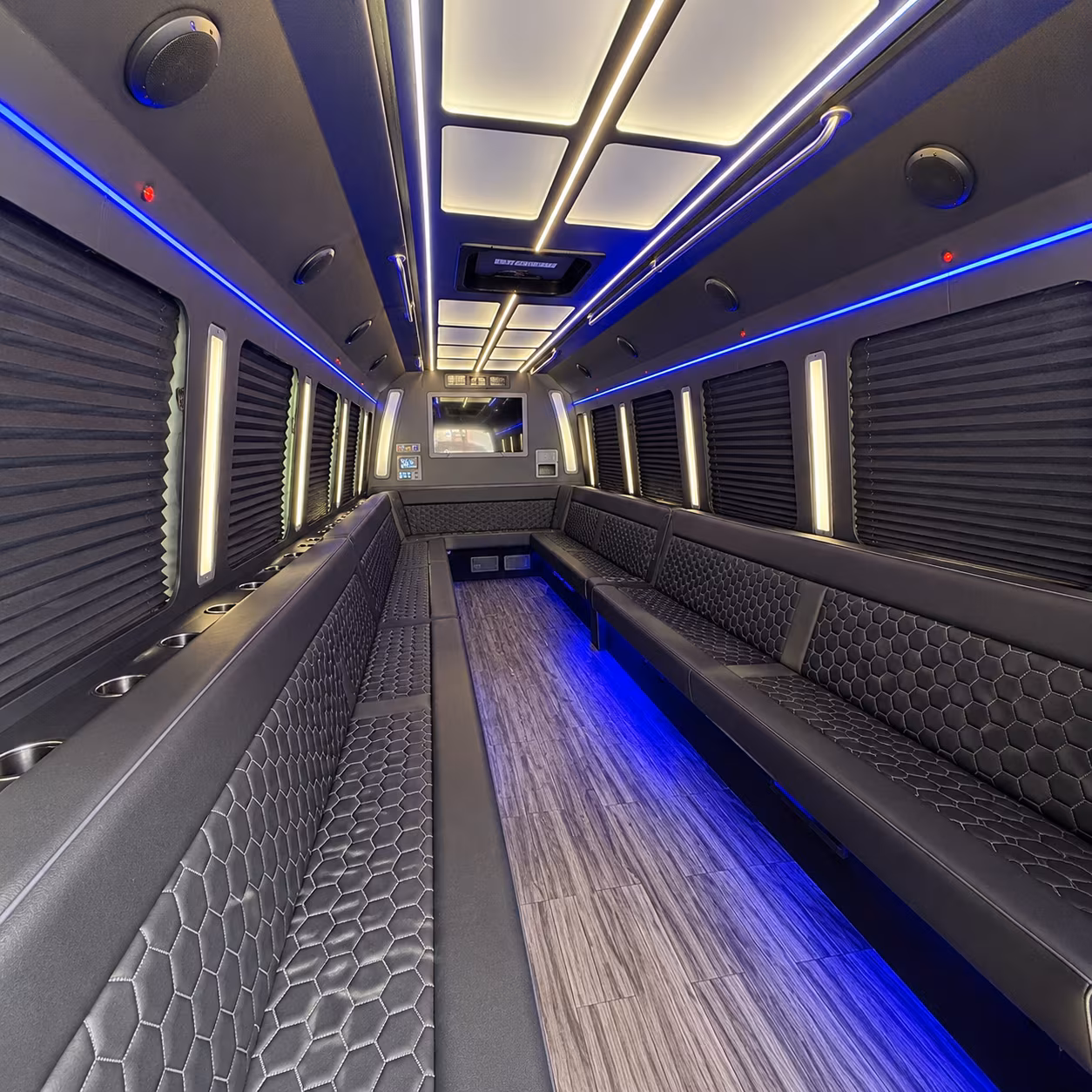 schenectady 30 passenger party bus interior