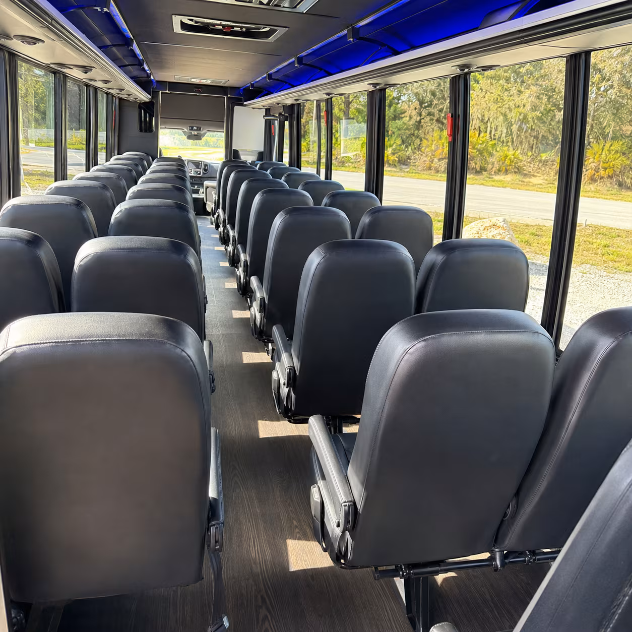 schenectady 35 passenger minibus inside