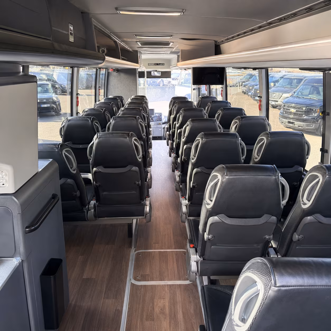 schenectady 56 passenger charter bus interior